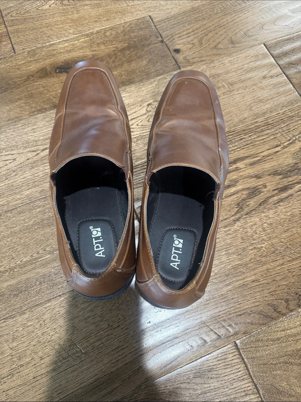 Apt. 9 Men's Tan Slip-On Leather Loafers 11M